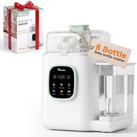 IAGREEA Baby Bottle Washer, 4-in-1 Cleaning Machine Fit 8 Bottles