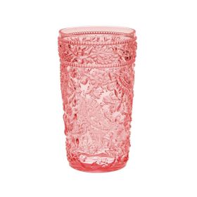 Paisley Acrylic Glasses Drinking Set of 4 Hi Ball (17oz), Plastic Drinking Glasses, BPA Free Cocktail Glasses, Drinkware Set, Drinking Water Glas