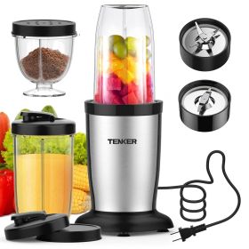 TENKER 850W Personal Blender with Cups for Shakes and Smoothies Meat Fruit Grinding Chopping Blending